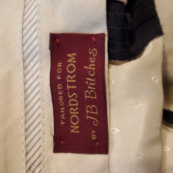 Men's Pleated Navy Blue Dress Pants - Picture 8 of 8